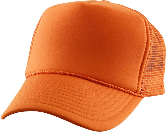 KBETHOS - Classic Foam Front Trucker Hat: Orange