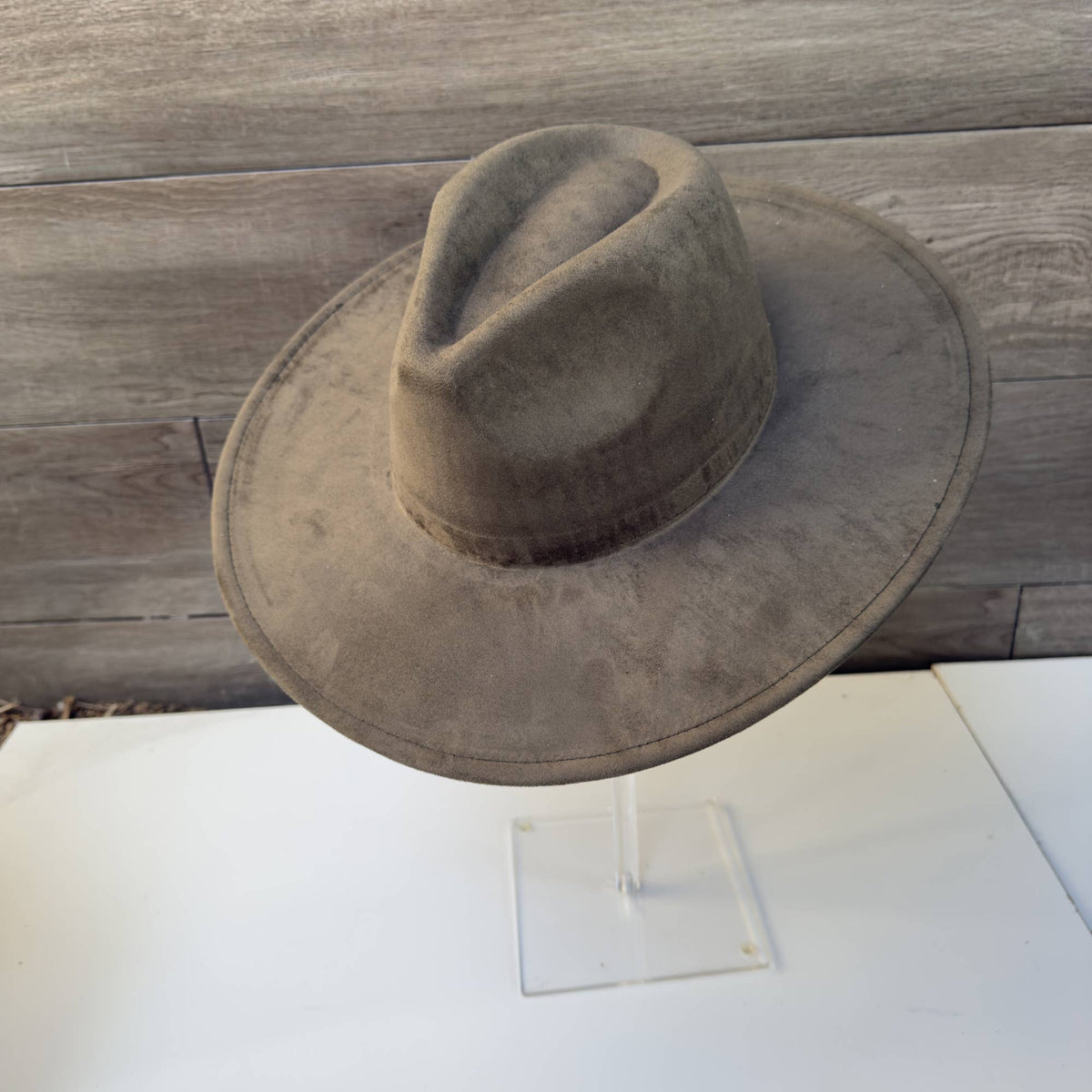 Classic Wide Brim Suede Premium Hat: CAMEL / ONE SIZE
