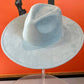 Best seller Fashion Classic Wide Brim Suede Premium  Hat : Grey / ONE SIZE