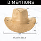 Suzie Q USA - Suede Regular Cowboy Fedora Hat: Coffee