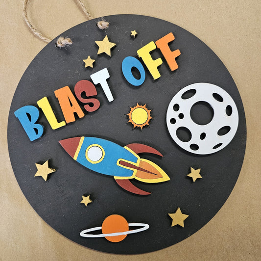 Blast Off 10" Round Door Hanger