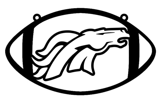 Broncos Football Suncatcher