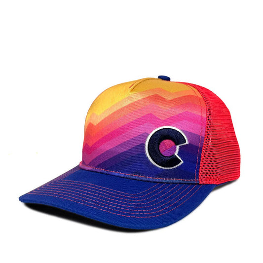 Alpenglow Divide Trucker Hat: Regular Fit
