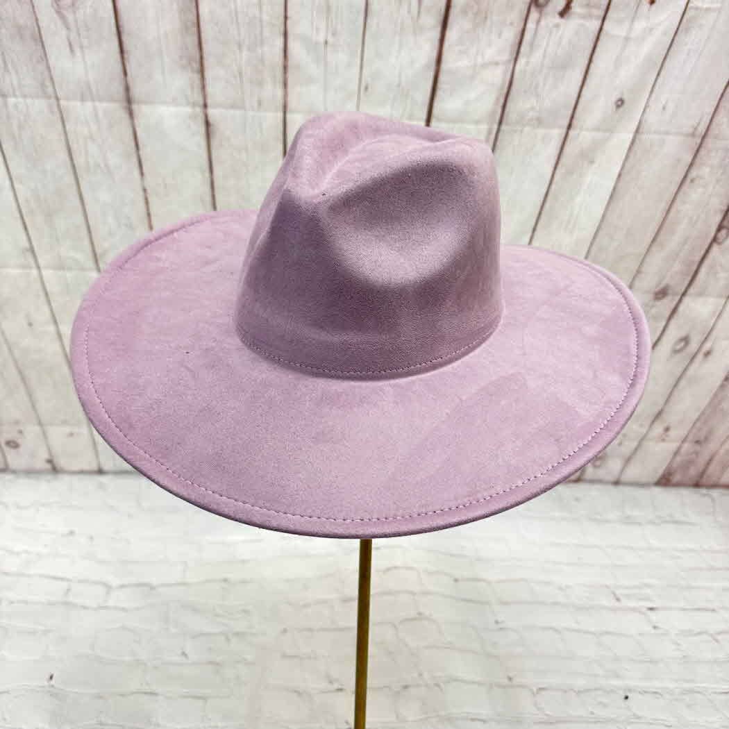 Classic Wide Brim Suede Premium Hat: Rust / ONE SIZE