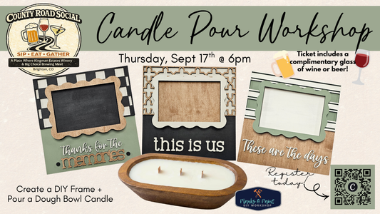 County Road Social Candle Pour Workshop