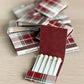 Tartan Plaid Matchbooks | 12 pk