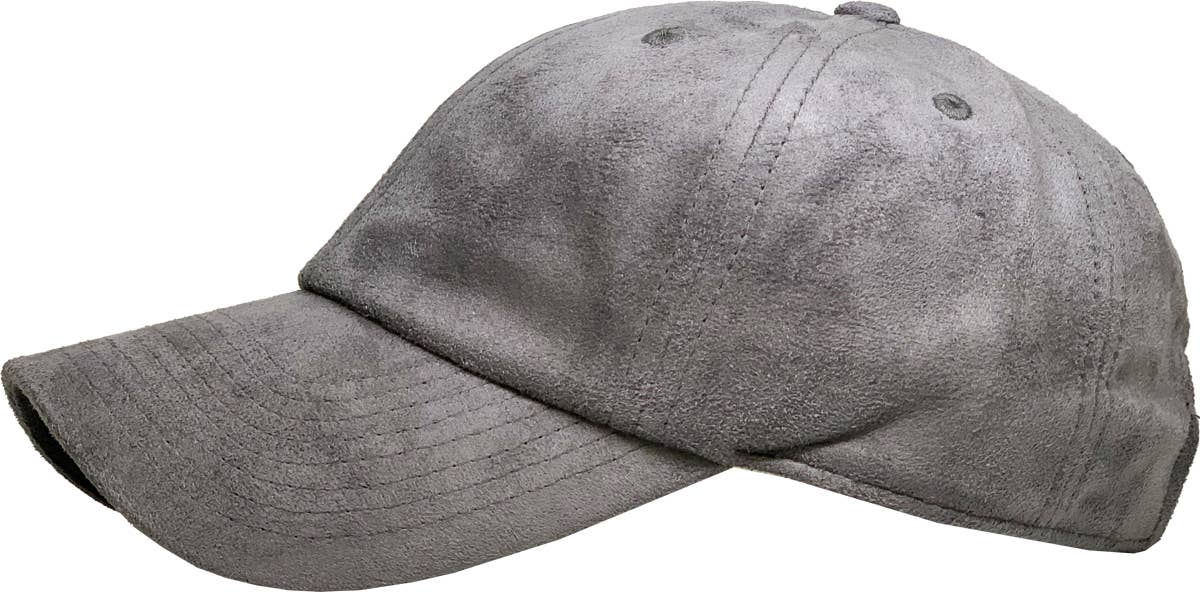 KBETHOS - SUEDE BASEBALL CAP: LBR