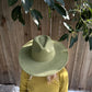 Classic Wide Brim Suede Premium Hat: Rust / ONE SIZE