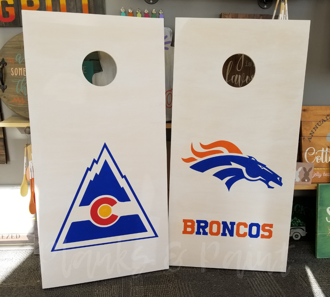 buffalo bills cornhole set