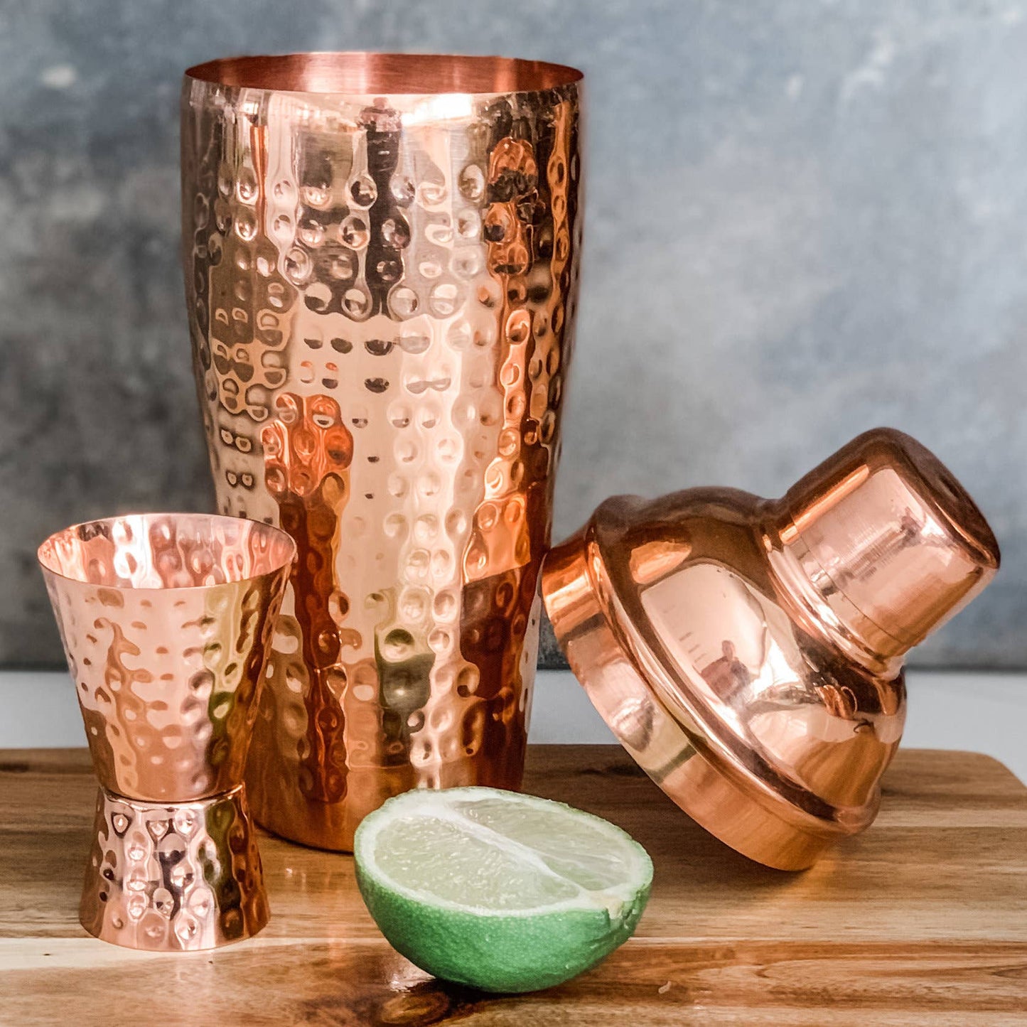 Copper Mug Company - Shaker Hammered: 22oz Solid Copper Moscow Mule Shaker