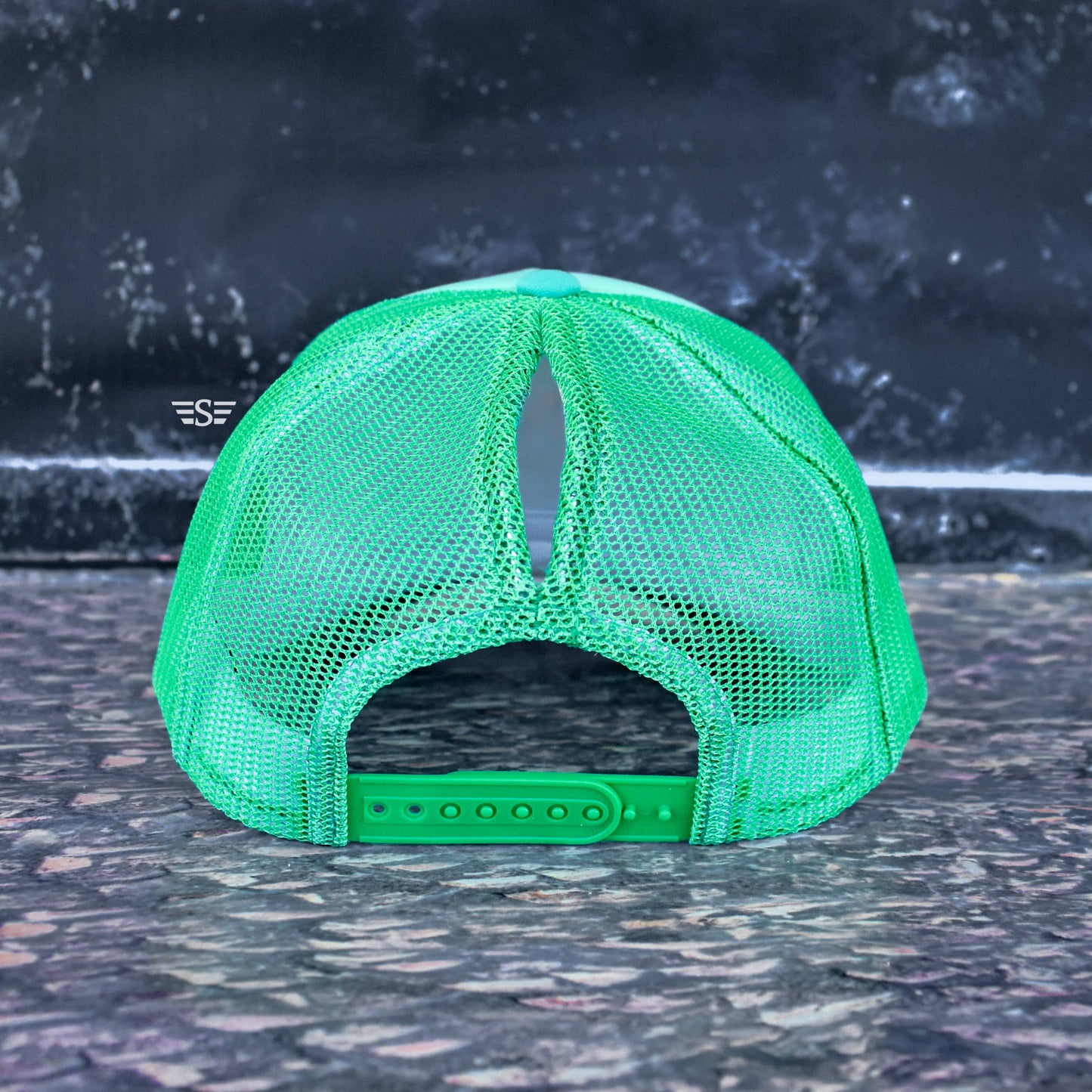 Tri Color Mesh Trucker Cap: Lavender/ Purple Magna Pony