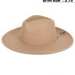 Hana - Solid Plain Panama Hat: Oatmeal