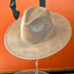 Best seller Fashion Classic Wide Brim Suede Premium  Hat : Grey / ONE SIZE