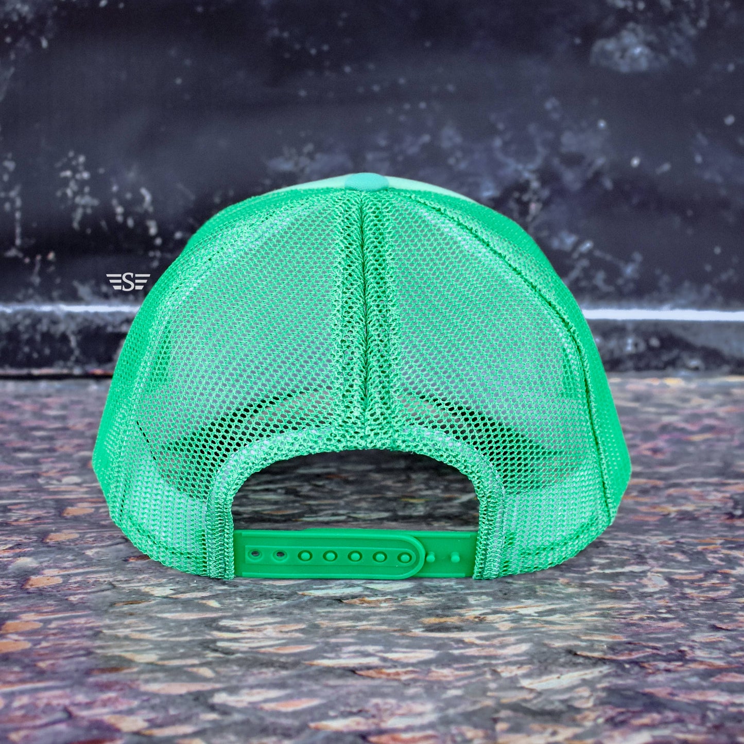 Tri Color Mesh Trucker Cap: Lavender/ Purple Magna Pony