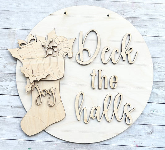 Deck the Halls Door Hanger