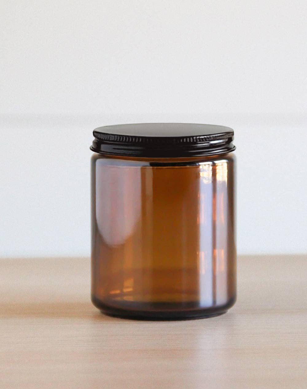 Amber 8 oz. Mixie Jar 12 pk