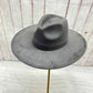 Best seller Fashion Classic Wide Brim Suede Primium  Hat: Grey / ONE SIZE