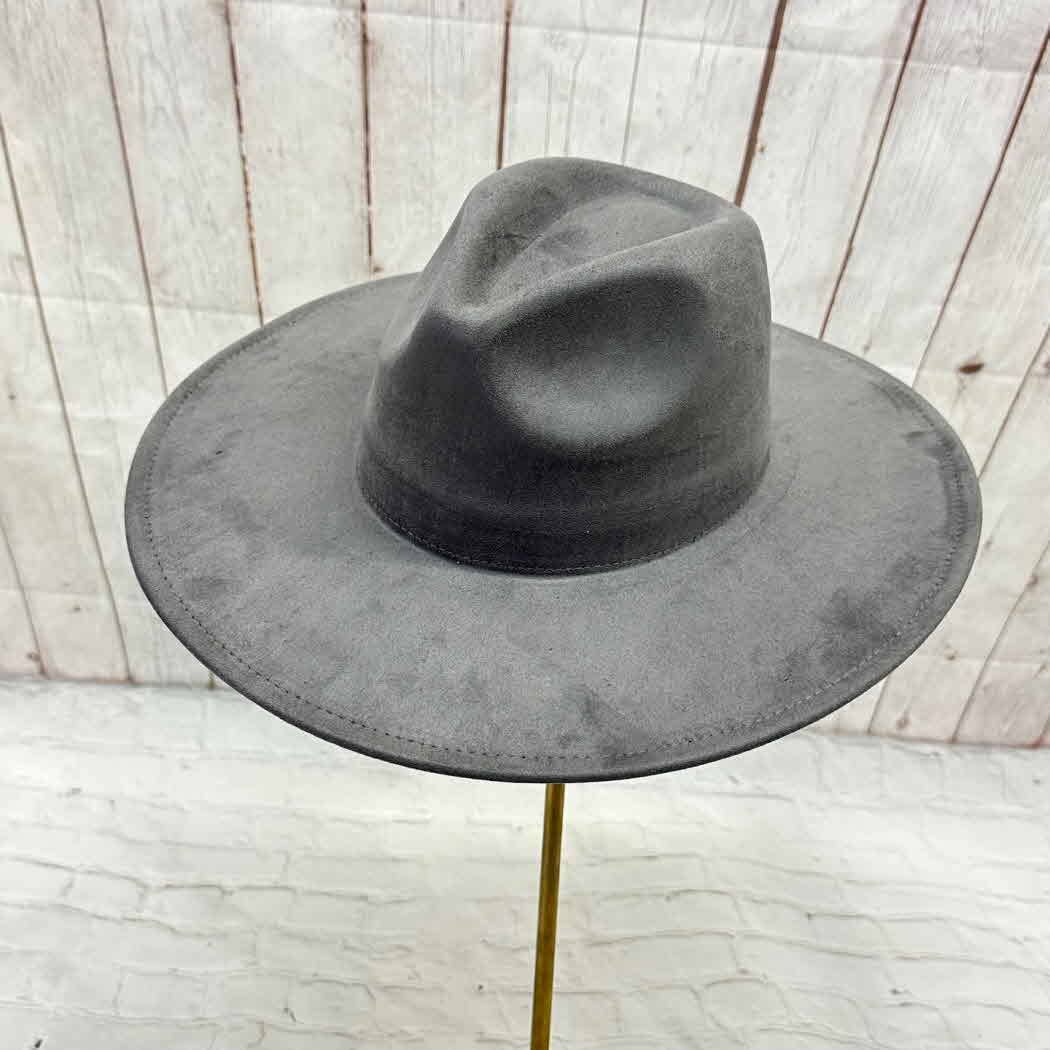 Classic Wide Brim Suede Premium Hat: Rust / ONE SIZE