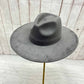 Classic Wide Brim Suede Premium Hat: CARAMEL / ONE SIZE