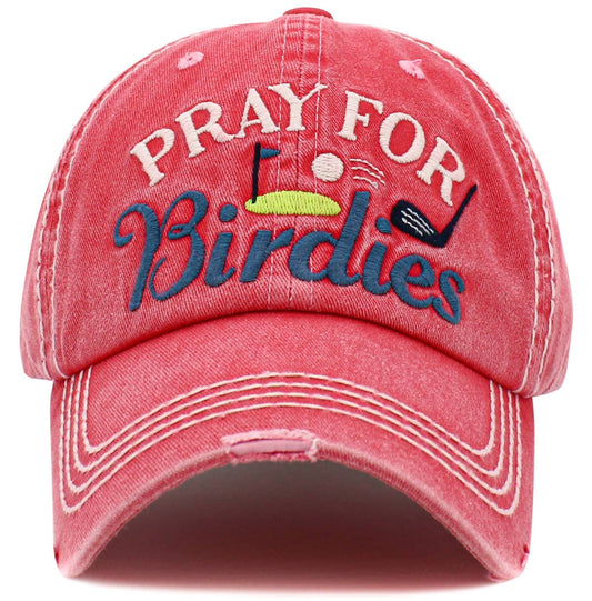 KBETHOS - PRAY FOR BIRDIES WASHED VINTAGE BALLCAP: HPK