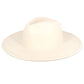 Hana - Solid Plain Panama Hat: Ash Taupe