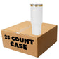 Makerflo 40 oz Gold Electroplated Powder Coated Tumbler: White / Singles