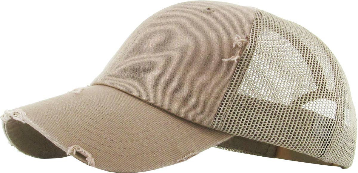 KBETHOS - Vintage Mesh Baseball Cap: H.pink