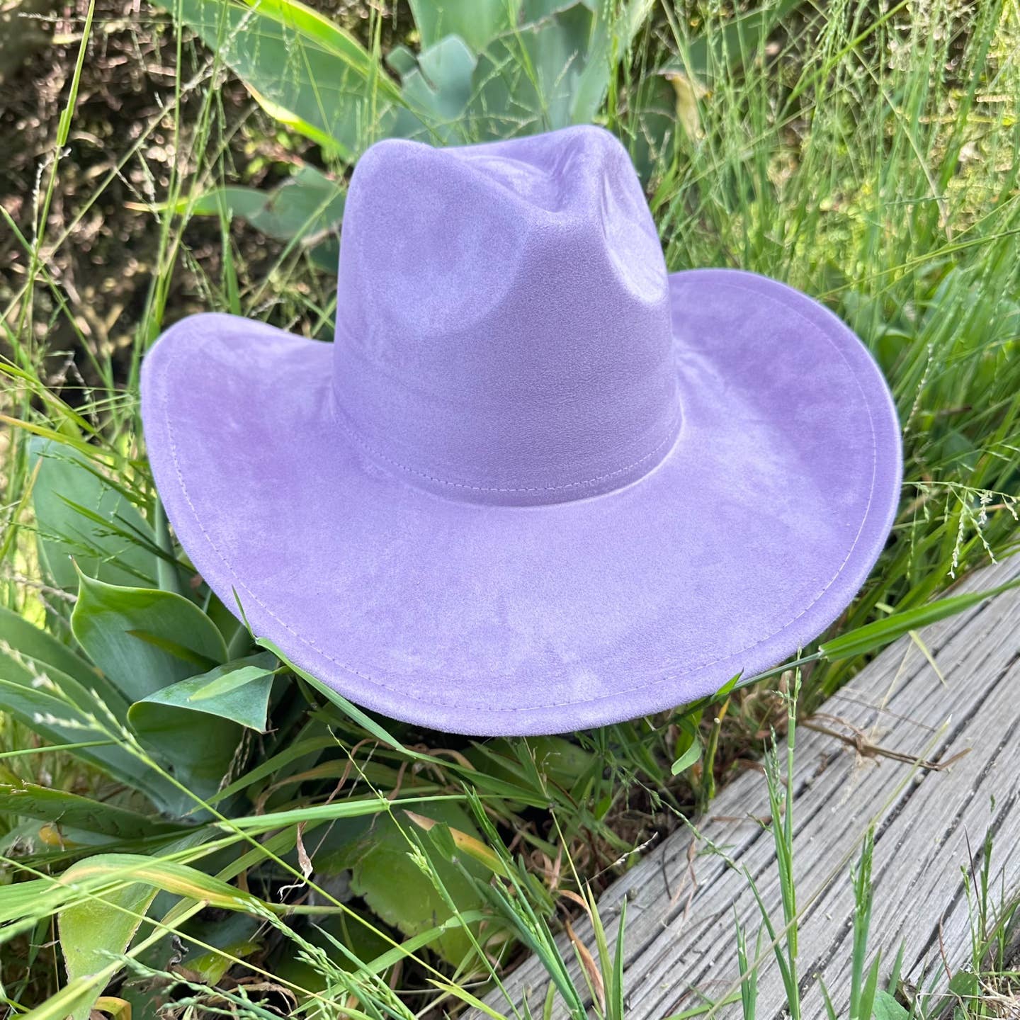 Best seller!!  Fashion Vegan suede cowboy hat : OLIVE / ONE SIZE