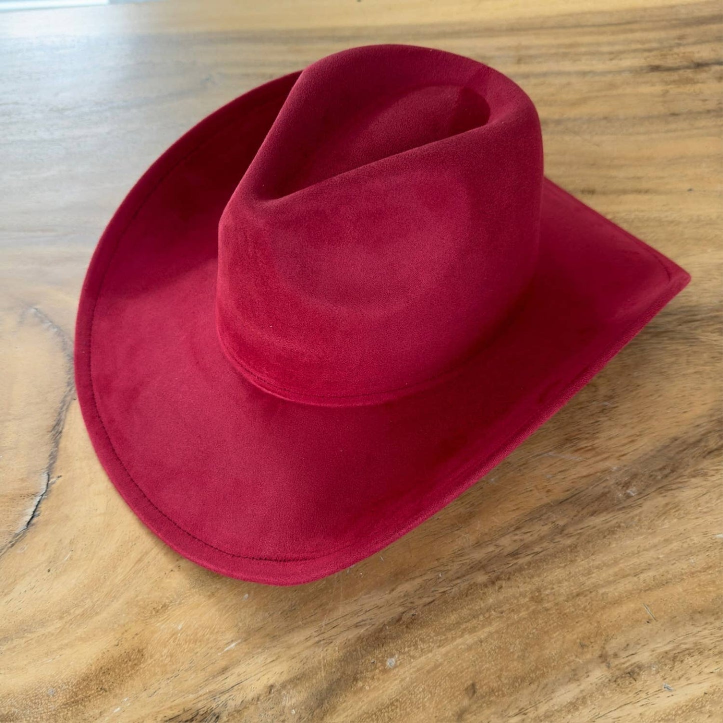 Best seller!!  Fashion Vegan suede cowboy hat : CAMEL / ONE SIZE