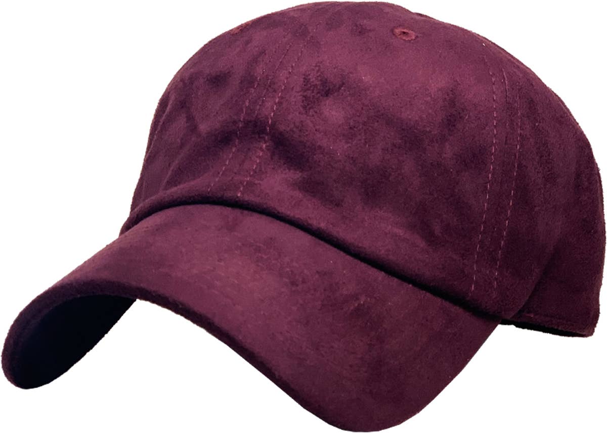 KBETHOS - SUEDE BASEBALL CAP: LBR