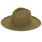 Hana - Solid Plain Panama Hat: Oatmeal