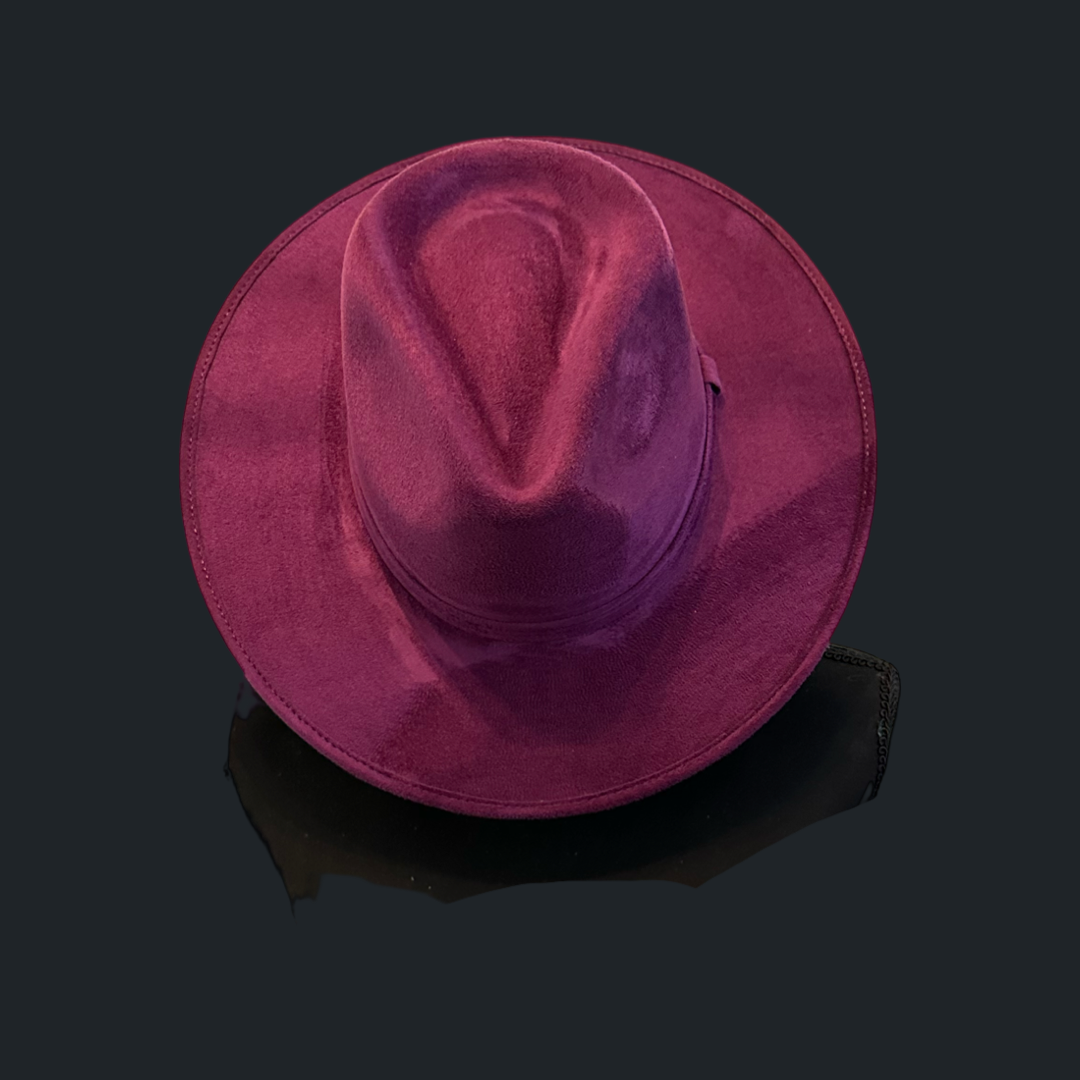 Nati Natash Rancher Vegan Suede Hat W Medium Baby Pink Planks and Paint DIY Workshop Boutique