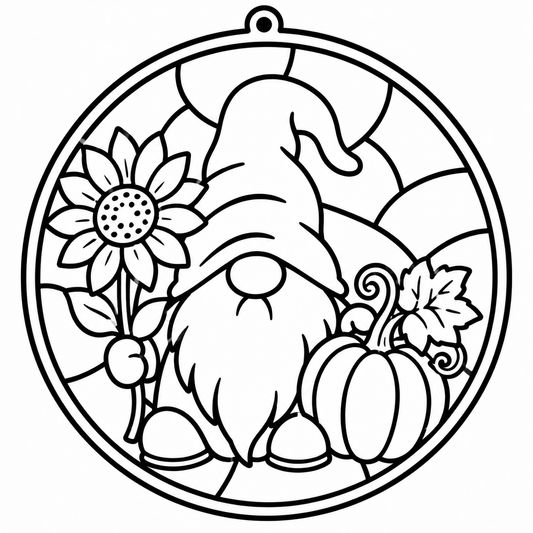 Fall Gnome Suncatcher