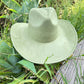 Best seller!!  Fashion Vegan suede cowboy hat : CAMEL / ONE SIZE