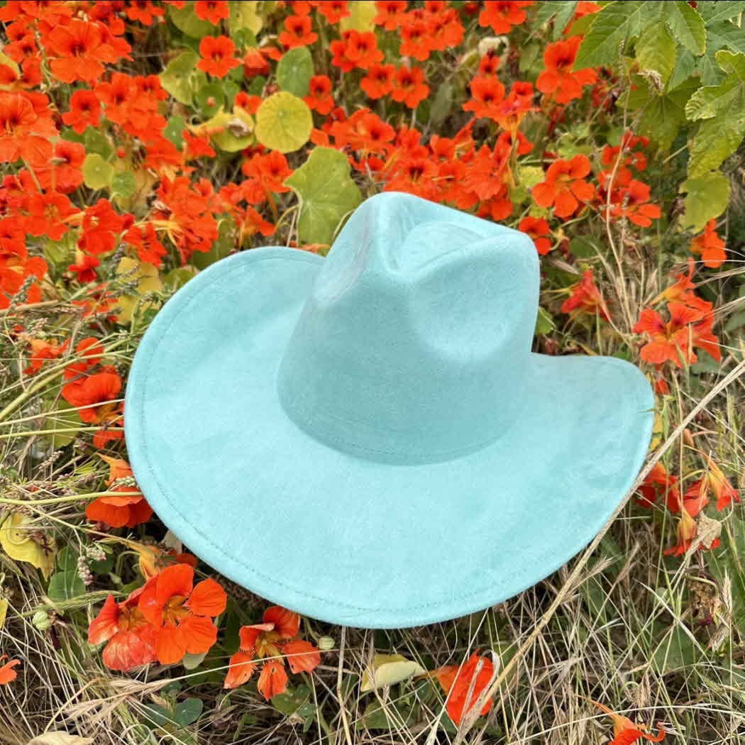 Best seller!!  Fashion Vegan suede cowboy hat : CAMEL / ONE SIZE