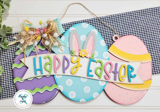 Happy Easter Egg 3D Door Hanger