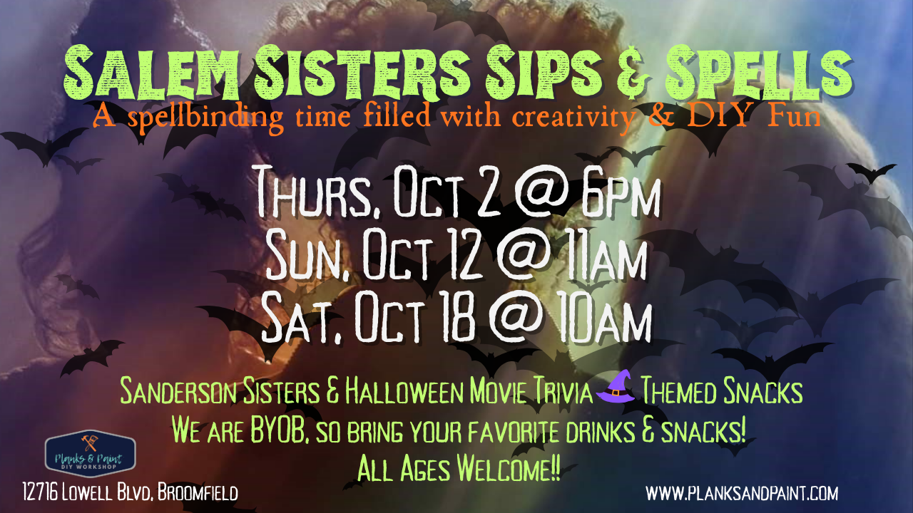 Salem Sisters Sips & Spells (SAVE MY SEAT)