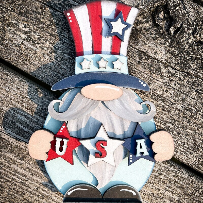 Uncle Sam Gnome Shelf Sitter