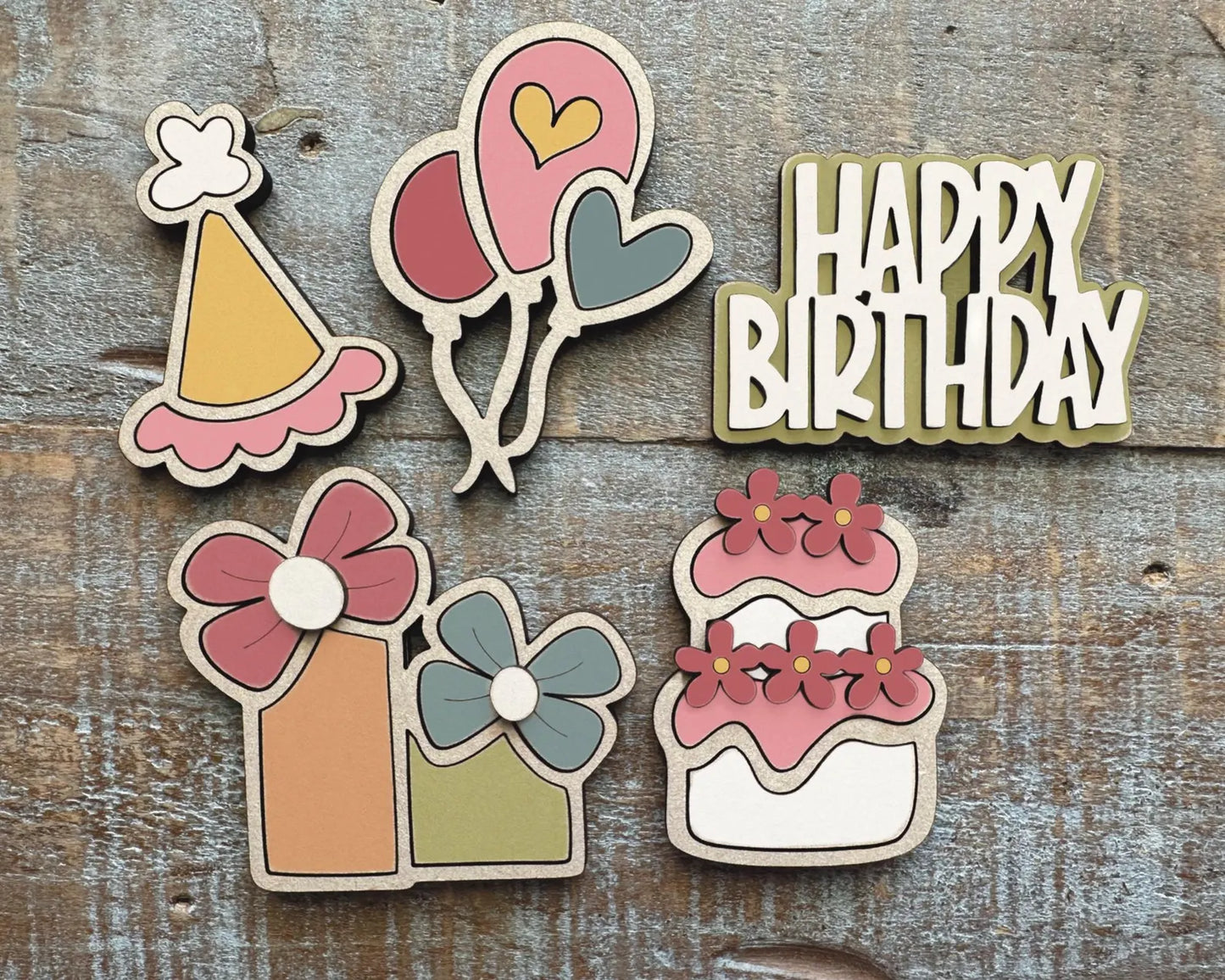 Birthday Celebration DIY Magnet Set
