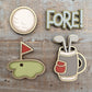 FORE! Golf DIY Magnet Set