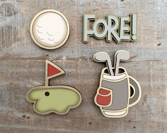 FORE! Golf DIY Magnet Set