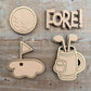 FORE! Golf DIY Magnet Set