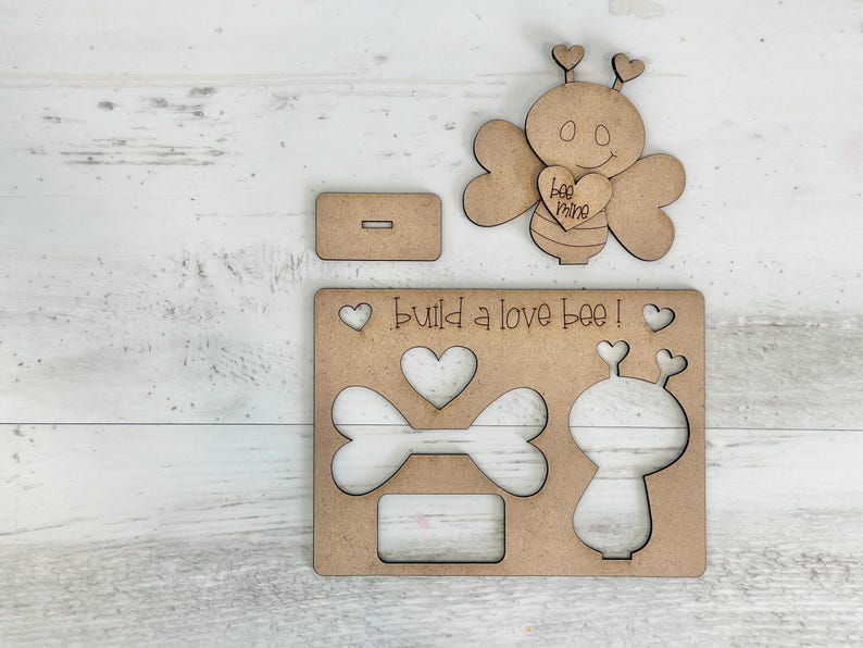 Kids Love Bee Valentine Pop Out Kit