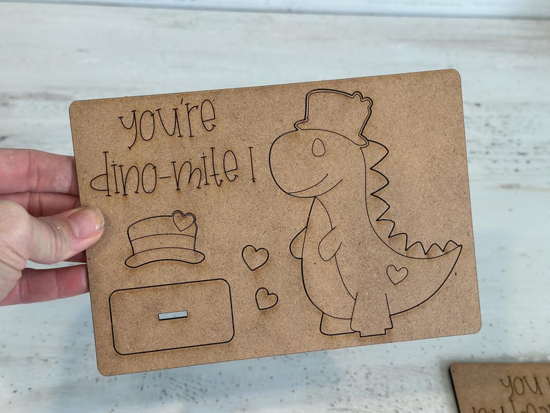 Kids Dinosaur Valentine Pop Out Kit