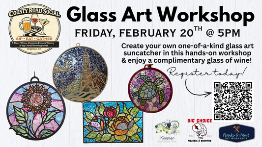 Glass Art Suncatcher Workshop at Country Road Social - 2.20.26 @ 5pm