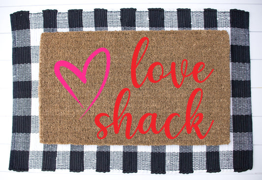 Love Shack Door Mat