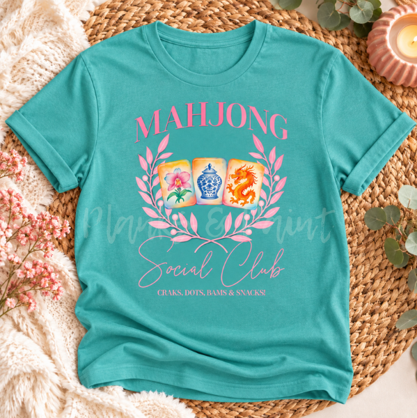 Mahjong Social Club Tee 🀄💕