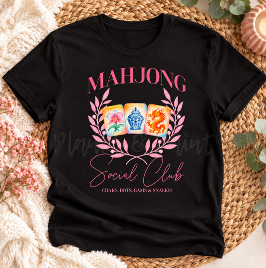 Mahjong Social Club Tee 🀄💕