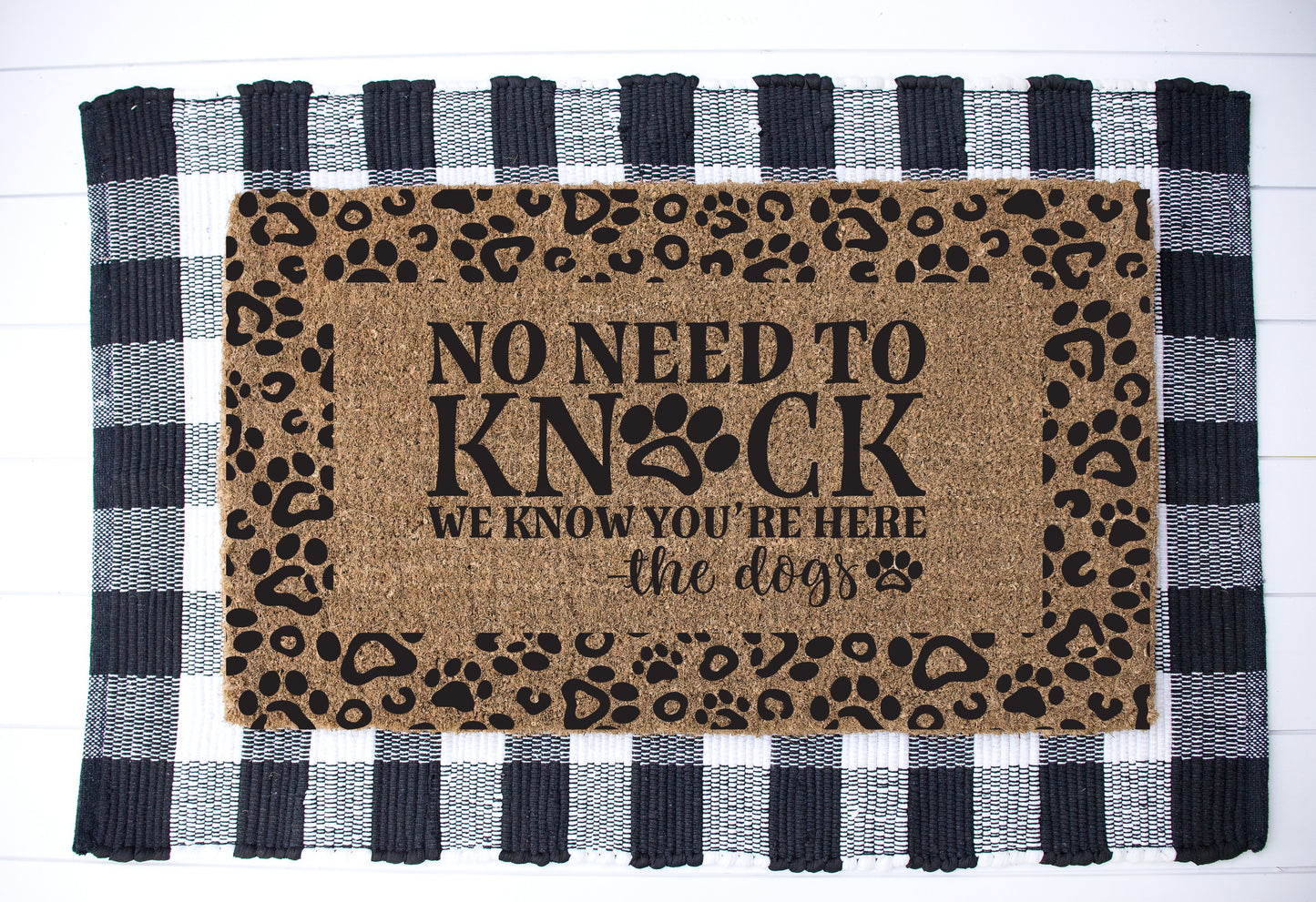 No Need to Knock Door Mat