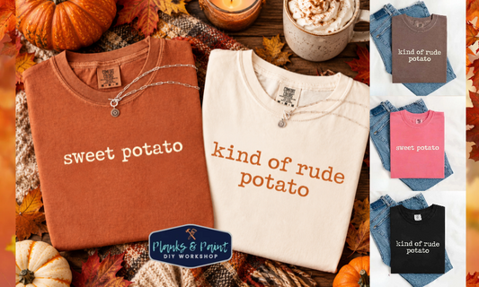 Kind of Rude Potato + Sweet Potato Comfort Colors® Tee 🍠